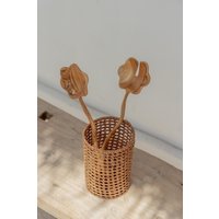 Flora Teak Salatbesteck Flora Teak Salatbesteck von VillageThrive