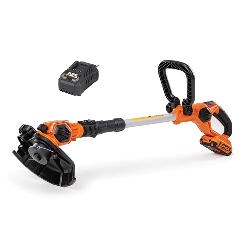 Villager BC 2320 Cordless Grass Trimmer – 18V Li-Ion, 2Ah Battery & 2.4A Charger, 230mm Cutting Width, Rotating Head, Plant Guard, Telescopic Handle – Lightweight 3.72kg – Fuse Series Villager BC 2320 Cordless Grass Trimmer – 18V Li-Ion, 2Ah Battery & 2.4A Charger, 230mm Cutting Width, Rotating Head, Plant Guard, Telescopic Handle – Lightweight 3.72kg – Fuse Series von Villager