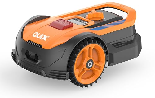 VILLAGER QUIX XS Mähroboter – Kompakter 18V Akku-Rasenroboter für bis zu 300 m² – 160 mm Schnittbreite, 20–50 mm Schnitthöhe, Regensensor, PIN-Schutz, Auto-Ladestation von Villager
