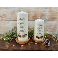 Adventskerze - Kalenderkerze 1-4 Deko Kerze Advent Skandinavisch Weihnachten Feiern Alvena 1 Häuserreihe Bunt von Villarosalotta