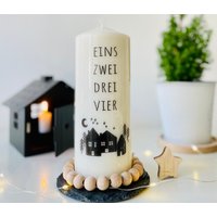 Adventskerze - Kalenderkerze 1-4 Deko Kerze Advent Skandinavisch Weihnachten Feiern Alvena 2 Häuserreihe Schwarz Stempel Adventskerze - Kalenderkerze 1-4 Deko Kerze Advent Skandinavisch Weihnachten Feiern Alvena 2 Häuserreihe Schwarz Stempel von Villarosalotta