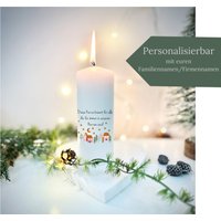 Erinnerungslicht Weihnachten Gedenkkerze Teddy Häuser Skandinavisch Geschenk Personalisierbar Diese Kerze Brennt Für Alle von Villarosalotta