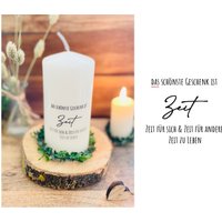 Geschenk Kerze "Zaara -Das Schönste Ist Zeit" Zeit Für Sich, Andere, Zu Leben " Ruhestand Abschiedsgeschenk Neubeginn von Villarosalotta