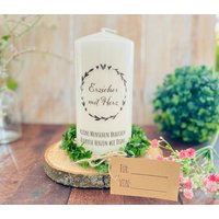 Personalisiertes Geschenk Abschied Kita Kerze Nicolo - Erzieher Mit Herz Kleine Menschen Brauchen So Grosse Herzen Wie Deins Schwarz Personalisiertes Geschenk Abschied Kita Kerze Nicolo - Erzieher Mit Herz Kleine Menschen Brauchen So Grosse Herzen Wie Deins Schwarz von Villarosalotta