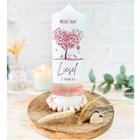 Taufkerze Baum Lebensbaum Kommunionkerze Konfirmationskerze Christliche Symbole Für Mädchen Mit Namen Und Datum Liesel Rosa Taufkerze Baum Lebensbaum Kommunionkerze Konfirmationskerze Christliche Symbole Für Mädchen Mit Namen Und Datum Liesel Rosa von Villarosalotta