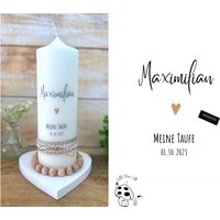 Taufkerze Modern & Schlicht "Maximilian" Schwarz Gold Kreuz Kalligrafie Jute Spitze Christliches Symbol Änderbar Kommunionkerze Konfirmation Taufkerze Modern & Schlicht "Maximilian" Schwarz Gold Kreuz Kalligrafie Jute Spitze Christliches Symbol Änderbar Kommunionkerze Konfirmation von Villarosalotta