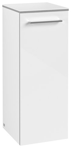 Villeroy & Boch Avento Seitenschrank A89500, 350x892x370, Anschlag (Scharnier) links, Farbe: Crystal White von Villeroy und Boch AG