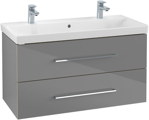 Villeroy & Boch Avento Waschtischunterschrank A89200, 2 Auszüge, Breite 980mm, Farbe: Nordic Oak von Villeroy und Boch AG