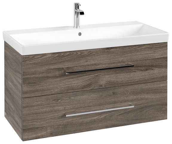 Villeroy & Boch Avento Waschtischunterschrank A89200, 2 Auszüge, Breite 980mm, Farbe: Stone Oak von Villeroy und Boch AG