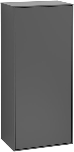 Villeroy und Boch Finion Seitenschrank G56000, 418x936x270mm, Scharnier links, mit LED- Beleuchtung, Farbe: Black Matt Lacquer von Villeroy und Boch AG