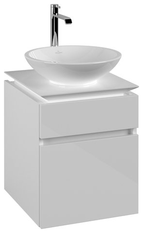 Villeroy & Boch Legato Waschtischunterschrank B566, 450x550x500mm, Waschtisch mittig, Farbe: Glossy White von Villeroy und Boch AG