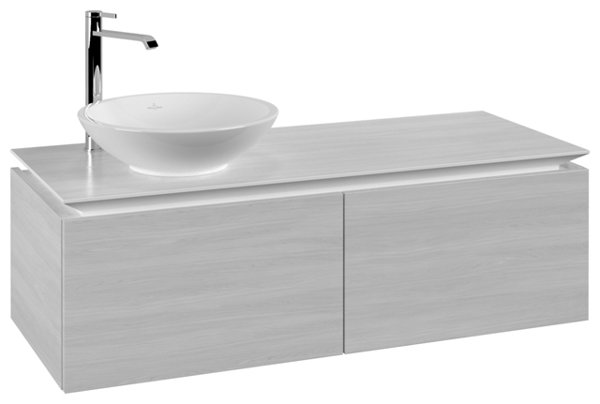 Villeroy & Boch Legato Waschtischunterschrank B579, 1200x380x500mm, Waschtisch links, Farbe: White Wood von Villeroy und Boch AG