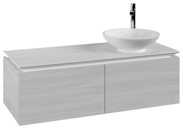 Villeroy & Boch Legato Waschtischunterschrank B581, 1200x380x500mm, Waschtisch rechts, Farbe: White Wood von Villeroy und Boch AG