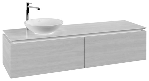 Villeroy & Boch Legato Waschtischunterschrank B595, 1600x380x500mm, Waschtisch links, Farbe: Kansas Oak von Villeroy und Boch AG