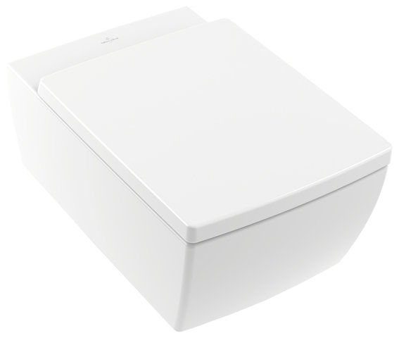 Villeroy & Boch Memento 2.0 Wand-Tiefspül-WC, spülrandlos, DirectFlush, 4633R0, Farbe: Weiß Ceramicplus von Villeroy und Boch AG