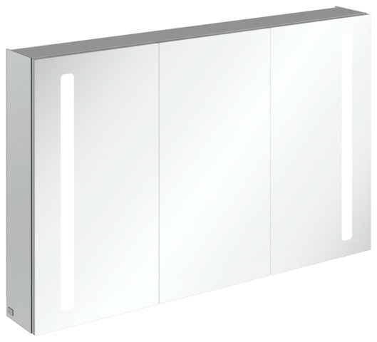 Villeroy & Boch My View 14+ Spiegelschrank A43312, 1200 x 750 x 173 mm, mit LED- Beleuchtung vertikal, abschließbare Medizinbox von Villeroy und Boch AG