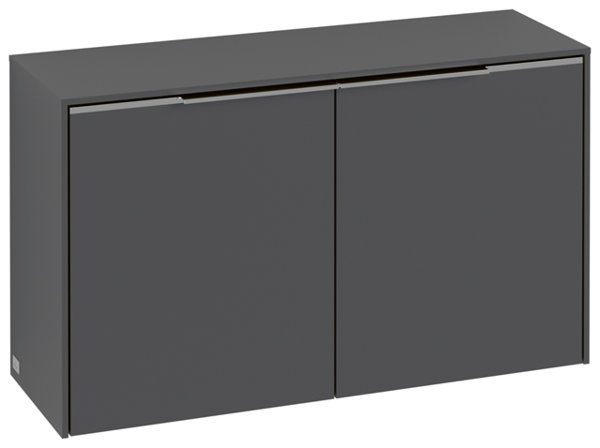 Villeroy & Boch Subway 3.0, Sideboard, 2 Türen, C60000, Farbe: Front/Korpus: Graphite, Griff: Graphite - C60002VR von Villeroy und Boch AG