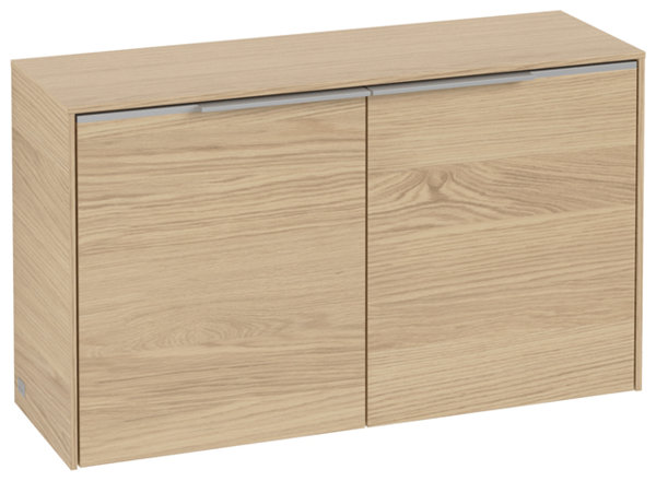 Villeroy & Boch Subway 3.0, Sideboard, 2 Türen, C60000, Farbe: Front/Korpus: Nordic Oak, Griff: Aluminium glänzend - C60000VJ von Villeroy und Boch AG