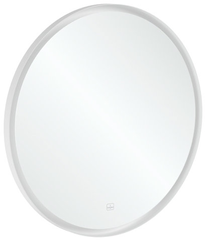 Villeroy & Boch Subway 3.0 Spiegel mit LED-Beleuchtung, Rund, 712x712x45 mm, A46491, Farbe: White Matt von Villeroy und Boch AG