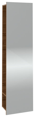 Villeroy & Boch Subway 3.0 Spiegelregal, Regal rechts, 450x1700x300 mm, C59700, Farbe: Korpus: Kansas Oak, Front: Spiegelglas von Villeroy und Boch AG