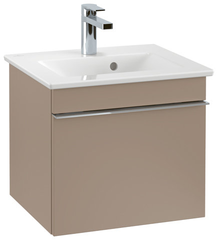 Villeroy & Boch Venticello Handwaschbecken 412450, 500x420mm, 1 Hahnloch, mit Überlauf, Farbe: Weiß von Villeroy und Boch AG