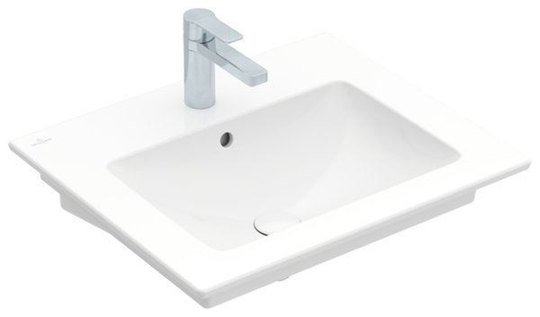 Villeroy & Boch Venticello Waschtisch 412460, 600x500mm,1 Hahnloch, mit Überlauf, Farbe: Weiß von Villeroy und Boch AG