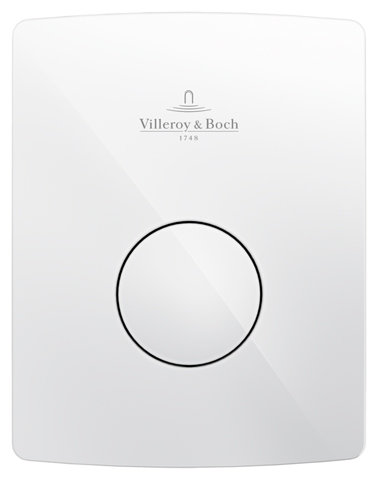 Villeroy & Boch ViConnect, Urinal-Betätigungsplatte 100SU, 1-Mengen-Spülung, 921944, Farbe: Chrom Edelmatt von Villeroy und Boch AG