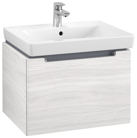 Villeroy und Boch Waschtischunterschrank Subway 2.0 A687, Farbe: White Wood, Griff: chrom glänzend von Villeroy und Boch AG