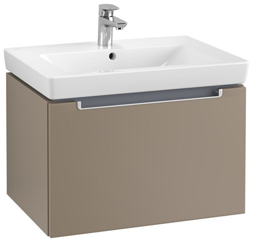 Villeroy und Boch Waschtischunterschrank Subway 2.0 A688, Farbe: Truffle Grey, Griff silber matt von Villeroy und Boch AG