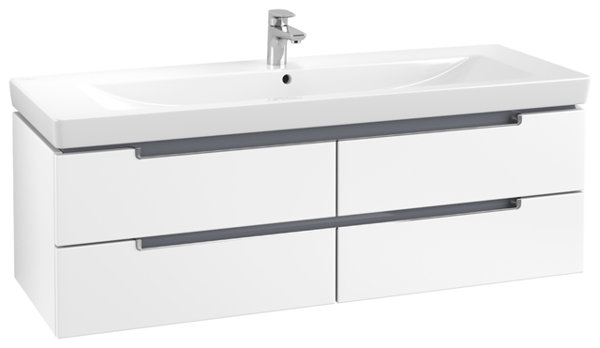 Villeroy und Boch Waschtischunterschrank Subway 2.0 A691, Farbe: White Matt, Griff: chrom glänzend von Villeroy und Boch AG