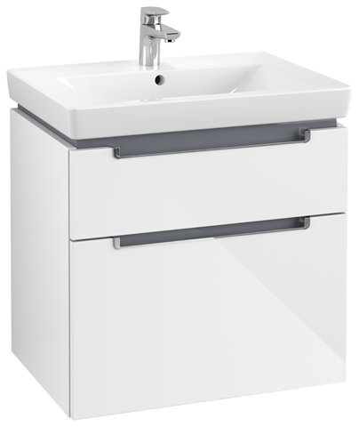 Villeroy und Boch Waschtischunterschrank XXL Subway 2.0 A910, Farbe: Glossy White, Griff: chrom glänzend von Villeroy und Boch AG