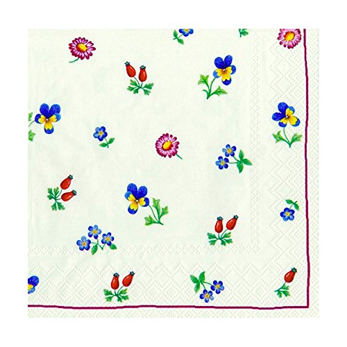 20 Servietten Villeroy & Boch Petite Fleur 33x33cm 25x25cm (Lunch 33 x 33 cm) von Villeroy & Boch