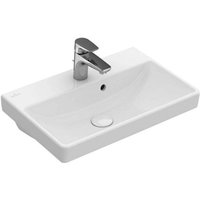 Avento Waschtisch Compact 4A0055, 550x370mm, 1 Hahnloch, mit Überlauf, Farbe: Weiß - 4A005501 - Villeroy&boch von Villeroy & Boch