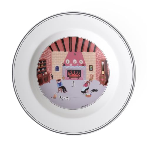 Villeroy und Boch Design Naif Suppenteller "Kamin", 21 cm, Premium Porzellan, Weiß/Bunt Villeroy und Boch Design Naif Suppenteller "Kamin", 21 cm, Premium Porzellan, Weiß/Bunt von Villeroy & Boch