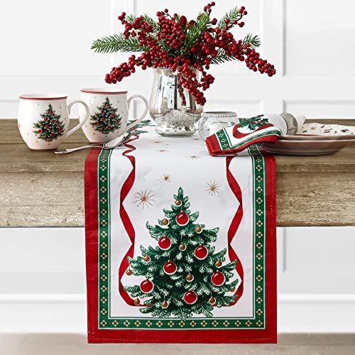 Elrene Home Fashions Villeroy & Boch Toy's Delight Weihnachtstischläufer, Festliche Tischdekoration, 33 x 178 cm von Villeroy & Boch