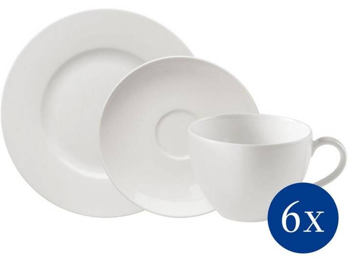 Kaffeeservice Basic White , weiß, 18 Stk., Fine China-Porzellan, VIVO VILLEROY & BOCH GROUP, Geschirr-Sets, Made in Germany, Fine China Porzellan Kaffeeservice Basic White , weiß, 18 Stk., Fine China-Porzellan, VIVO VILLEROY & BOCH GROUP, Geschirr-Sets, Made in Germany, Fine China Porzellan von Villeroy-&-Boch