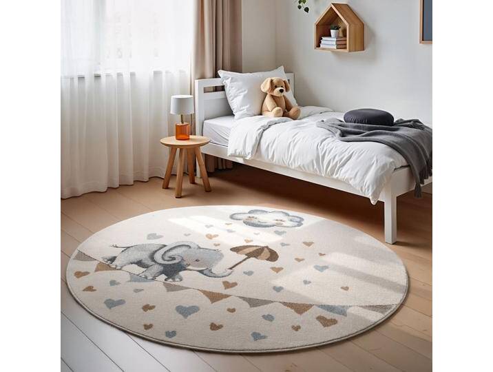 Kinderteppich VILLEROY & BOCH Walk like an Elephant Rainy , creme, mulitfarben, H:9mm Ø:160cm, Polypropylen, Teppiche, Spielteppich weich, Kinderzimmer, Boho Kids Spielunterlage, Tieremotiv Kinderteppich VILLEROY & BOCH Walk like an Elephant Rainy , creme, mulitfarben, H:9mm Ø:160cm, Polypropylen, Teppiche, Spielteppich weich, Kinderzimmer, Boho Kids Spielunterlage, Tieremotiv von Villeroy-&-Boch
