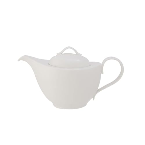 Villeroy und Boch New Cottage Basic Teekanne, 1,2 Liter, Premium Porzellan, Weiß von Villeroy & Boch