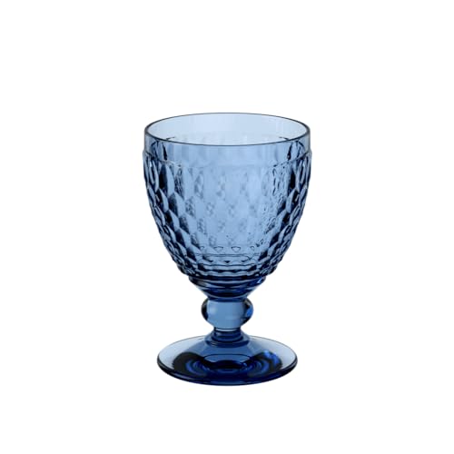 Villeroy und Boch Boston Coloured Rotweinglas Blue, 310 ml, Kristallglas, Blau, 1 Stück (1er Pack) von Villeroy & Boch