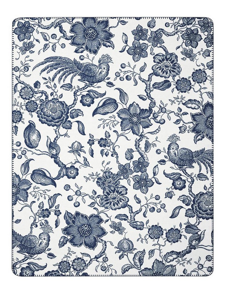 Tagesdecke Wohndecke Villeroy & Boch Paradiso navy peony 150 x 200cm, Villeroy & Boch von Villeroy & Boch