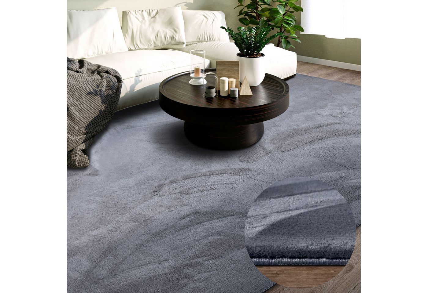 Villeroy & Boch Teppich Leon, rechteckig, Höhe: 15 mm, Langflor, Shaggy, uni, flauschig weich, glänzend, Kaninchenfell Haptik Villeroy & Boch Teppich Leon, rechteckig, Höhe: 15 mm, Langflor, Shaggy, uni, flauschig weich, glänzend, Kaninchenfell Haptik von Villeroy & Boch