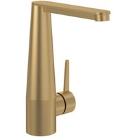 V&B Einhebel-Waschtischarmatur Conum m Push-Open-Ablaufgarnitur, brushed gold von Villeroy & Boch