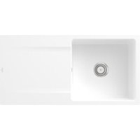 V&B Flächenbündige Spüle Siluet 60 Flat m Abl.garn, Hand., st. white CeramicPlus von Villeroy & Boch