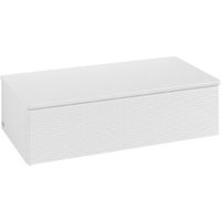 V&B Sideboard mit Frontstruktur Antao 100x26,8x50cm, WBP hon. Oa, glo wh. Lac von Villeroy & Boch