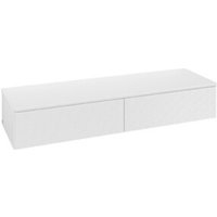 V&B Sideboard mit Frontstruktur Antao 160x26,8x50cm, WBP botti., glo wh. Lac von Villeroy & Boch