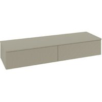 V&B Sideboard mit Frontstruktur Antao 160x26,8x50cm, WBP w. wal, st. Gr m Lac von Villeroy & Boch