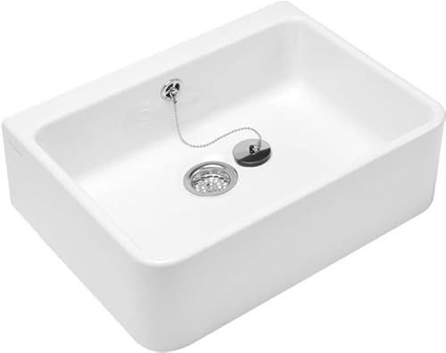 O.NOVO Spülbecken 595 x 200 x 500 mm weiß ceramicplus von Villeroy & Boch