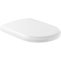 V&B WC-Sitz Hommage Softclosing-Scharniere Edelmessing, weiß von Villeroy & Boch