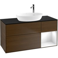 V&B Waschtischunterschrank Finion 120cm, Pl b m, Reg glo wh. Lac, wal ven von Villeroy & Boch