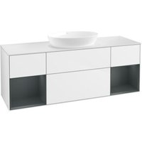 V&B Waschtischunterschrank Finion 160cm, Pl w m, Reg md m Lac, glo wh. Lac von Villeroy & Boch